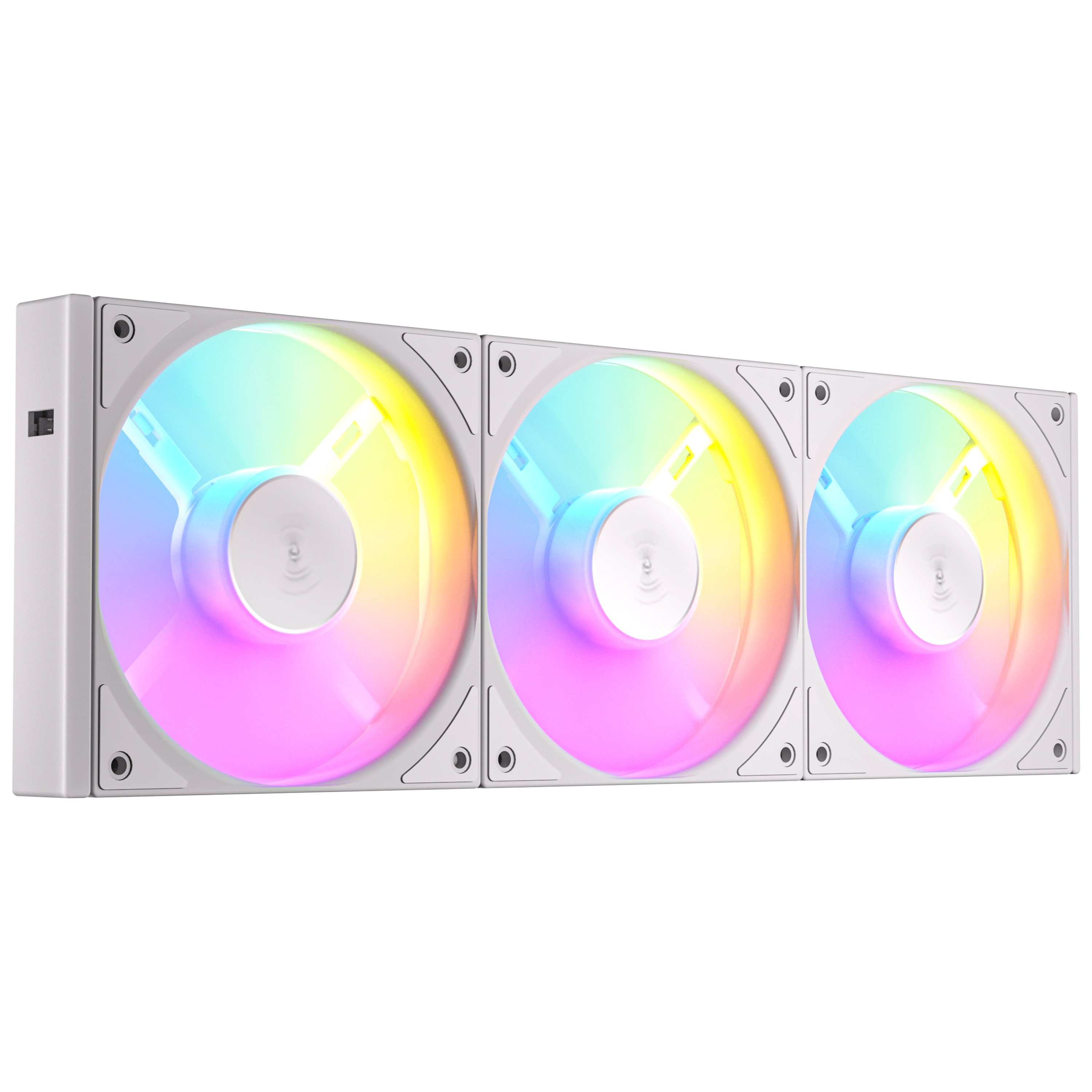 Antec C120r Argb White 3 Lü Fan Seti 120mm Pwm Ters Fan, Argb Aydınlatma, Yüksek Performanslı Kasa Fanı 120*120*25mm