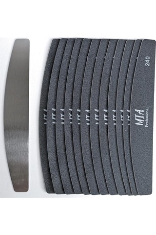 Kıvrımlı Çelik Taban + 6 Lı Yedek Grit 240