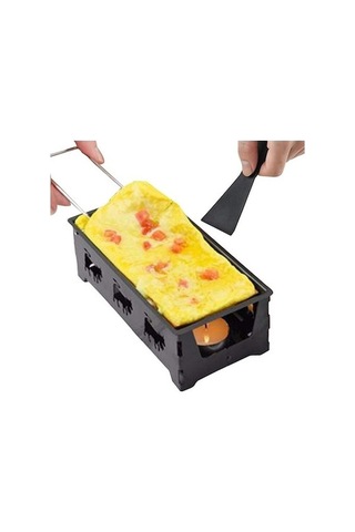 Ulzyvf Yapışmaz Spatula Seti Siyah, Raclette İçin Es Siyah Mükemmel Ambition Siyah