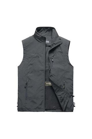 Jeemson Yazlık Erkek Fotoğrafçılık Yeleği - Outdoor Spor Ve Balıkçılık İçin Pratik Gri