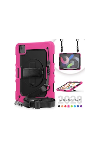Apple iPad Uyumlu Pro 11 2020 Kılıf Pars Tablet Kapak - Pembe