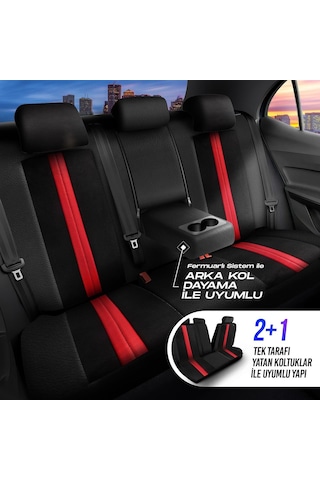 Panda Lizbon Serisi Alakantra Kumaş Oto Koltuk Kılıfı - Tam Set