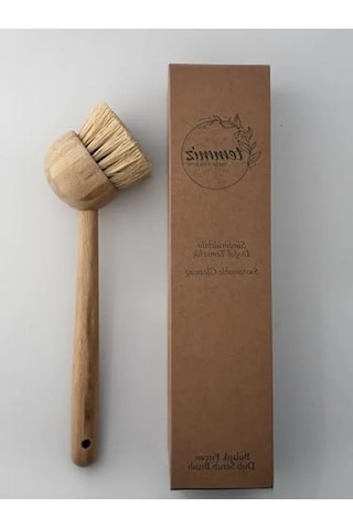 Bambu Saplı Sisal Lifli Bulaşık Fırçası