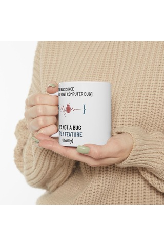 Programcılara Ve Bilgisayarcılara Özel Hediyelik Kupa Bardak Kod Mizahı Tasarım Hediyesi Beyaz