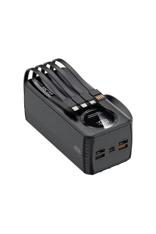 Polygold Pg-pw650 50000 Mah Power Bank 22.5w Süper Hızlı Şarj, 4 Dahili Kablolu Ve Dijital Led Ekran