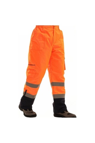 Proline 300d Oxford Cift Renkli Reflektörlü Pantolon Turuncu Sarı