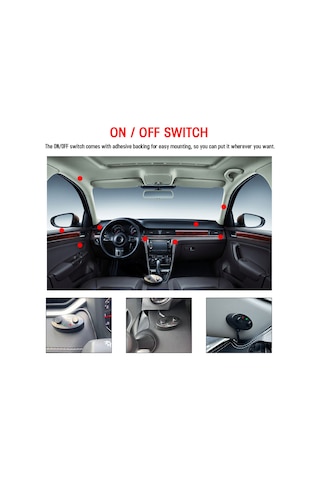 Hombey Siyah 480w Suv Elektrik Kablolu Seti, 2 Bağlantı, 3 Şarj Pimi, Iç Mekan Anahtarı, Işık Mod Değiştirme Ve Hafıza Özelliği