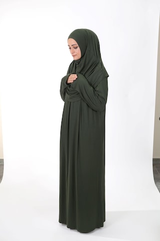 Lady Namaz Elbisesi -haki Yeşili Haki