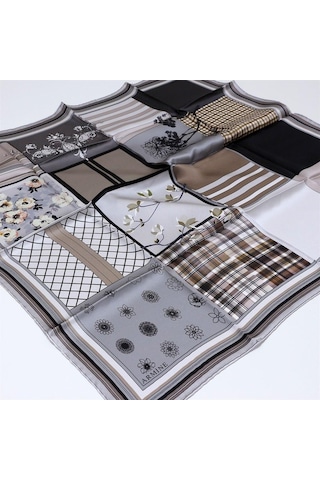Armine İpek Eşarp Nostalji - 8303-34 Twill - 8128-21