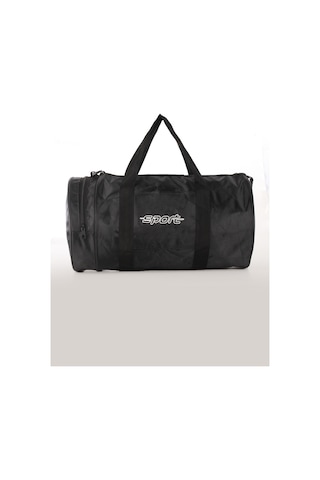 Strong Bag Kumaş Silindir Unisex Spor ve Seyahat Çantası Siyah
