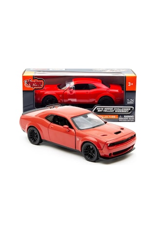 Motor Max 1:24 Ölçek 2018 Dodge Challenger Srt Hellcat Widebody Diecast Model Araba - Kırmızı Çok Renkli