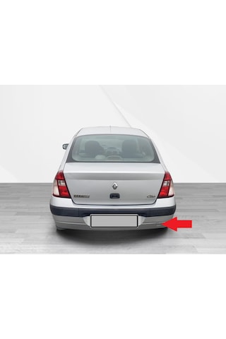 Renault Clio 2 Sedan Arka Tampon Çeki Demiri Kapağı Siyah