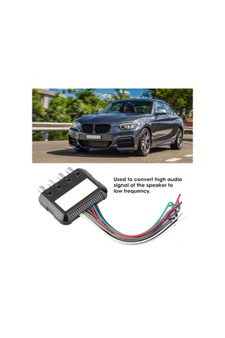 Shineyee Araç 4 Kanal Ses Dönüştürücü - Yüksekten Düşük Frekansa, Güçlendirici Kontrol Kablosu, Kolay Kurulum, Dayanıklı Plastik