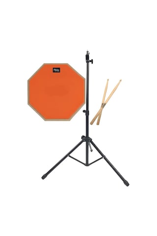 Midex Dd-1080-pak Bateri Davul Çalışma Pedi Seti 8 İnç Drum Practice Pad
