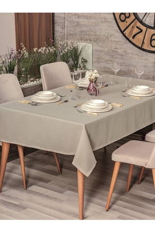 Cotton Box Plain Masa Örtüsü Bej 155x220