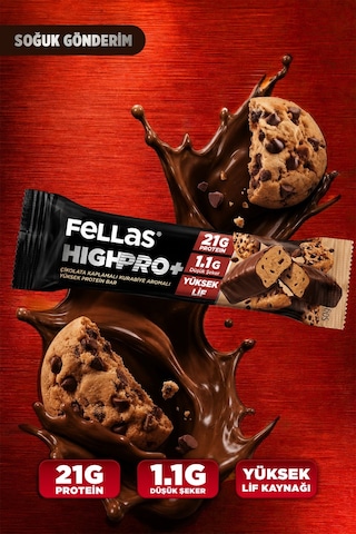 Çikolata Kaplı Highpro Protein Bar - Kurabiye Aromalı 50 G - 12 Adet