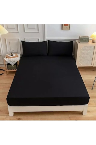 Çift Kişilik Ranforce Lastikli Çarşaf 180x200 2 Yastık Kılıfı