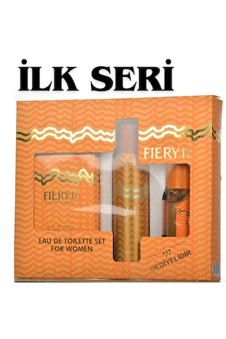 Fiery II Kadın Parfüm EDT 50 ML + Roll-On 50 ML + Sprey Deodorant 150 ML