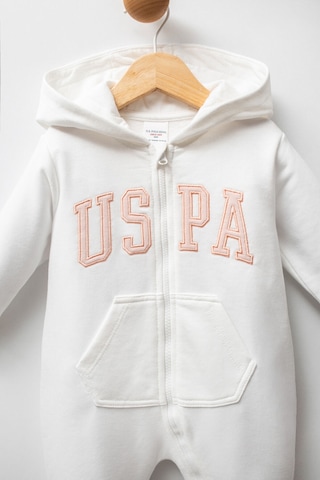 U.S. Polo Assn. Kız Bebek Beyaz Tulum 5274-49056 Beyaz