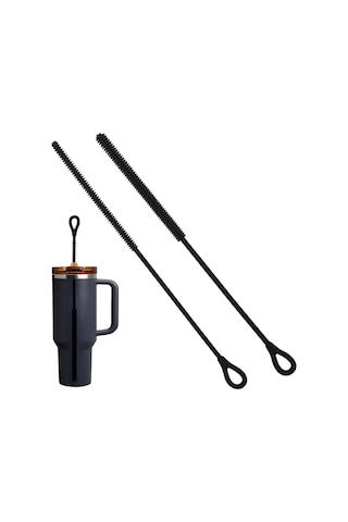 Skycity 2 Adet 25cm Silikon Pipet Temizleme Fırçası - Esnek Çelik Çekirdekli, Yeniden Kullanılabilir, Uzun Saplı Yumuşak Tüylü, Cam Pipetler Ve Karıştırma Bardakları İçin 6mm+9mm Siyah