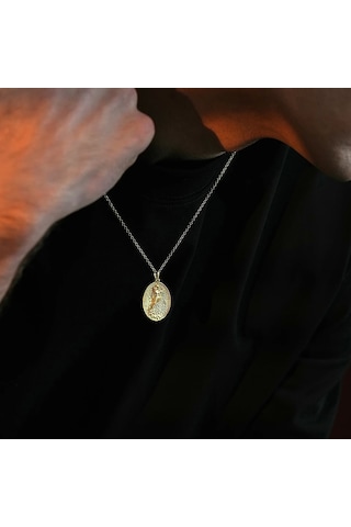 İpek Silver 925 Ayar Gümüş Hermes Tanrısı Unısex Kolye Gümüş