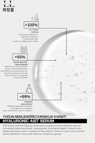 Lau Lau Hyaluronik Asit Serum 50 ML