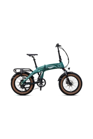 Kron Loop Armour 20" Jant Fat Bike Elektrikli Katlanır Bisiklet 36v-14,5ah Hidrolik Fren Yeşil Gri