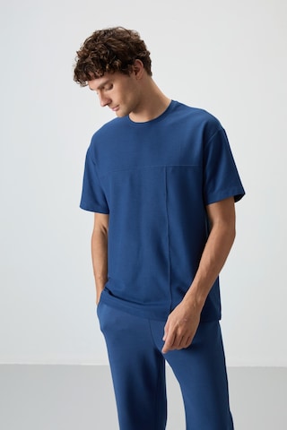 Air Jones Tommy Life Parlament Waffle İnterlok Yüzeyi Dokulu Oversize Fit Basic Erkek T-shirt - 88380 Parlament