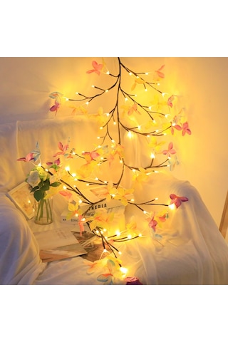 1.8m 96-led Renkli Kelebek Asma Dize Işıklar, 8 Mod Uzaktan Kumandalı Usb İç Mekan Dekoratif Işıklar