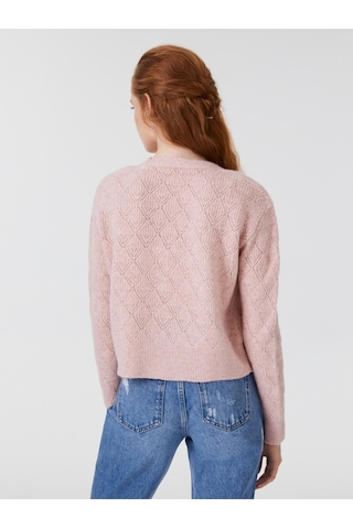 Regular Fit Kadın Hırka Pembe
