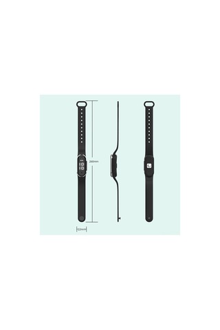 Fortunelane Siyah Akıllı Ultrasonik Sinek Kovucu Bileklik, Fiziksel Koruma, Üç Seviye Ayar, Saat, Hamile Bebeğe Uygun