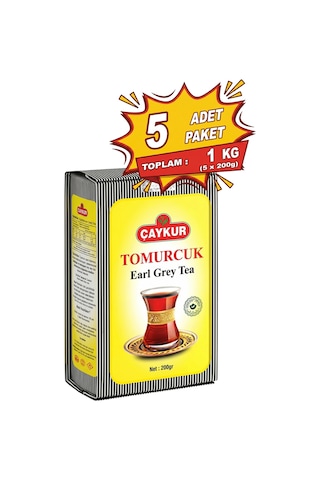 Tomurcuk Kokulu Çay Poşet Ambalaj 200 Gr. Beşli Paket