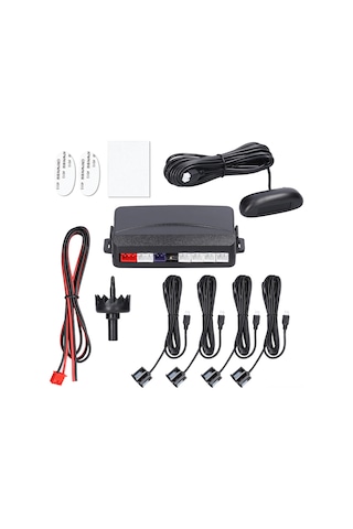 Suofeng "4 Sensörlü Park Sensörü Sistemi - Lcd Ekranlı, Bip Sesli, 2.5m Mesafe Algılama, Kolay Montaj"