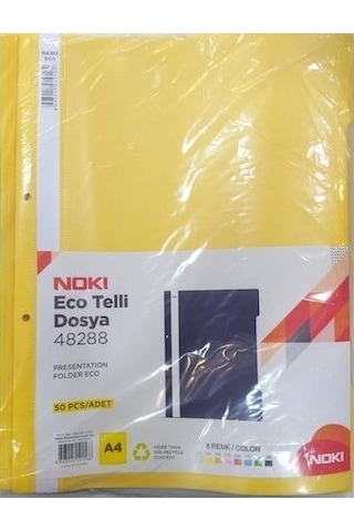 Noki 48288 Telli Dosya Sarı 50 Li Paket