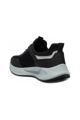 Acropol 137-26 Anorak Slip On Anatomik Erkek Sneaker Siyah Gümüş Siyah