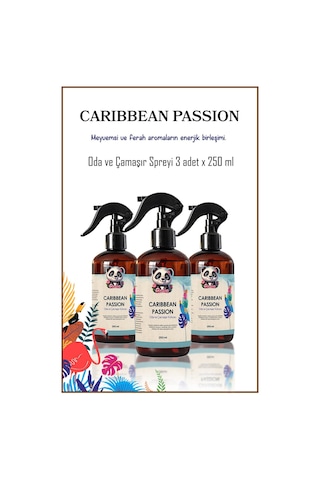 Rosie 3 Adet Caribbean Passion Oda Ve Çamaşır Spreyi 250 Ml Fresh