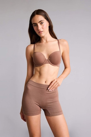 Defacto Fitilli Elastik Bel Kahverengi Seamless Boxer I0628ax26hsbn341 Kahve-bn341