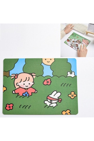 Sones 5 Adet Yaratıcı Sevimli Karikatür Tavşan Kız Mouse Pad Dizüstü Bilgisayar Öğrenci Mouse Pad Saklambaç