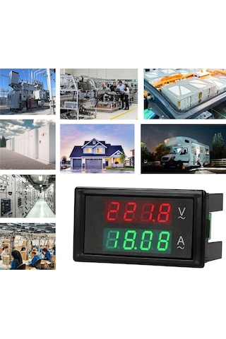 Trendooze Dl69-2042 Çift Ekranlı Ac Voltaj Ve Akım Ölçer - Proje Uygun