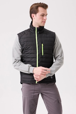 Nepeta Bomber Şişme Outdoor Yelek - Hafif, Suya Dayanıklı Siyah-f.sarı