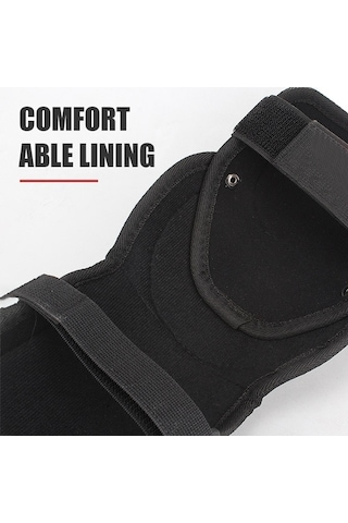 Ebitda Hallow Autotop Motosiklet Dizlik & Dirseklik Set 4'lü Siyah Siyah