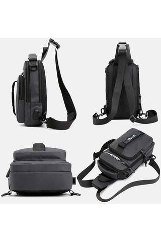 Tenfowee Erkekler İçin Çok Fonksiyonlu Usb Şarjlı Çanta - Tek/çift Omuzlu, Çapraz Askılı, El Tutulu Seyahat Sirt Çantası