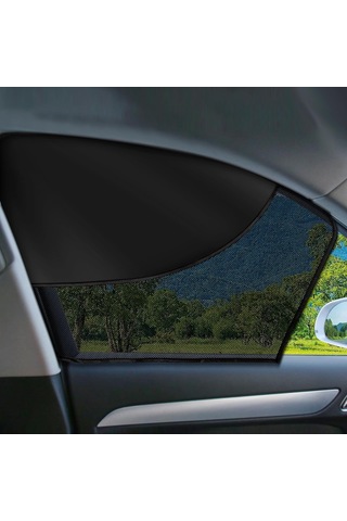 Suofeng Araba Pencere Güneşlik: Çift Katlı Magnetlı, Isı Ve Uv Engeli, Kombine Sürücü + Arka Pencere 2 Adet