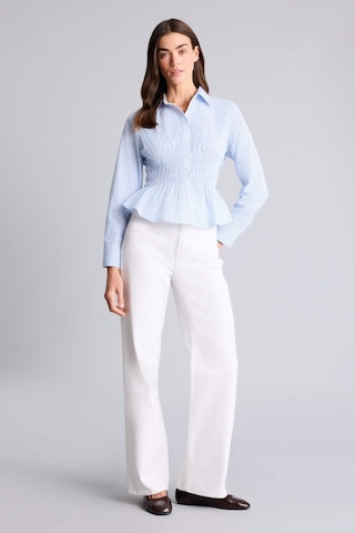 Defacto Fıtted Çizgili Poplin Gömlek H0347ax26spbe306 Mavi-be306