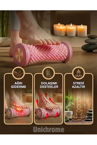 Ayak Masaj Silindiri - Derin Doku Masajı İçin Yüksek Performanslı Silindir Pembe