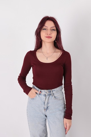 Busem W0011619 Kadın Bluz Bordo