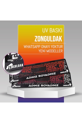Zonguldak Plakalık, 2 Adet Premium Uv Baskı, Plakalıkhane