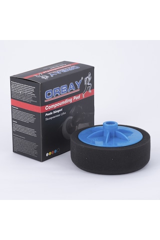 Orbay Aplikatörlü Polisaj Pasta Cila Süngeri Siyah 150mm Yumuşak