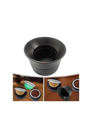 Homyl Yeniden Kullanılabilir Kahve Kapsülü Tutucusu Kendin Yap Siyah