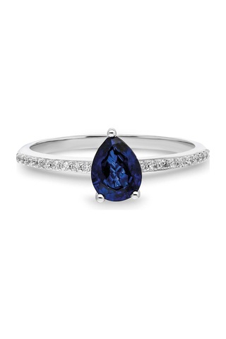 0,96 Karat Safir Pırlanta Yüzük-359